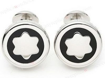 AAA Grade Replica Montblanc Contemporary Cufflinks SS Black - Hot Sale